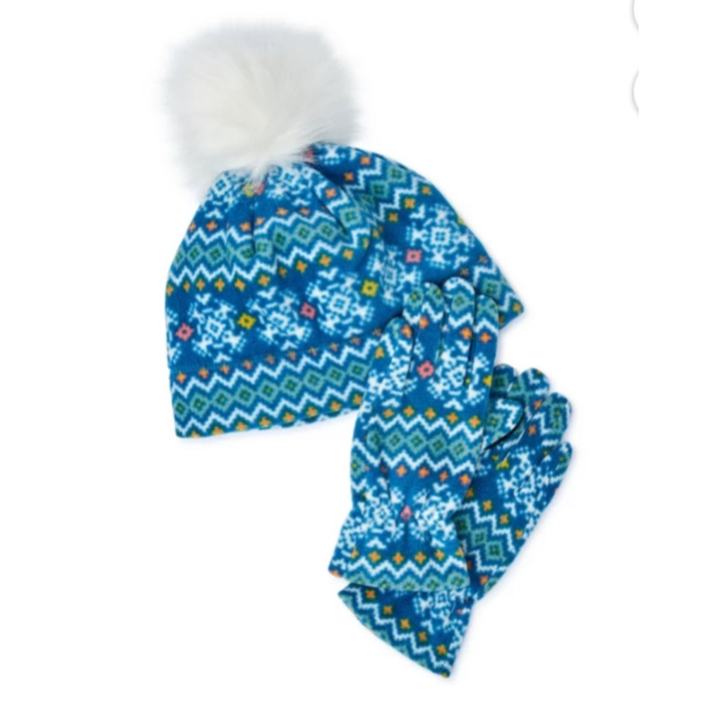 Wonder Nation Blue Hat And Matching Gloves With Tech Touch